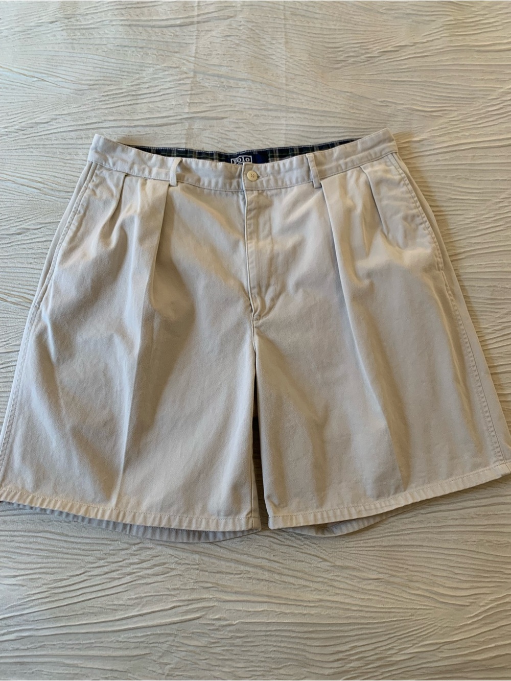 Vintage Polo Ralph Lauren Khaki Loose Fit Classic Golf Shorts, size 36